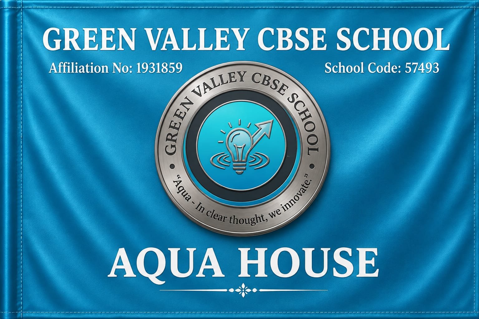 Aqua House Flag